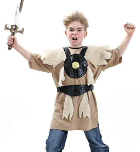 KarnevalsTeufel.de Kinderkostüm Barbar Wikinger Nordmensch Krieger Eroberer Germane Kostüm für Kinder Gr 128-164 (140) von KarnevalsTeufel.de
