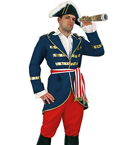KarnevalsTeufel Kostüm Lord Nelson Karneval Seemann Seefahrer Kapitän Kostüm für Herren (XX-Large) von KarnevalsTeufel.de