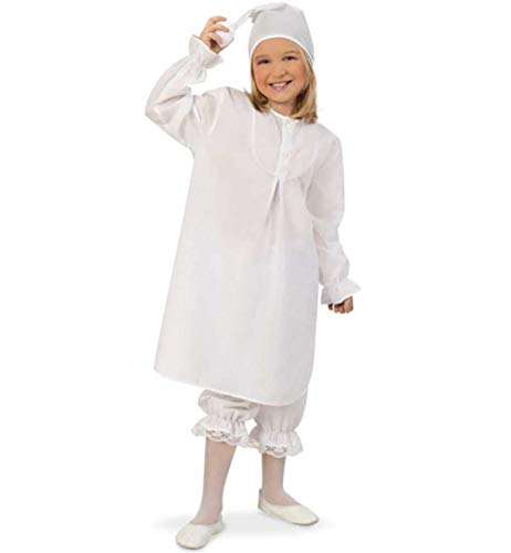 KarnevalsTeufel Kostüm - Set Schlafmütze für Kinder | 3-tlg. Nachthemd, Schlafhose und Mütze | Träumer, Traumwandler, Karneval (128) von KarnevalsTeufel.de