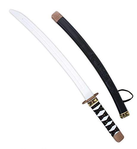 KarnevalsTeufel Samurai Spiel - Schwert inklusive Schwerthülle, ca. 65 cm lang | Ninja, Kämpfer, Karneval, Mottoparty von KarnevalsTeufel.de