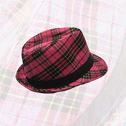 KarnevalsTeufel Trilby Party Hut Discohut Sommerhut Karo Schottenmuster Verschiedene Designs und Farben (Karo) von KarnevalsTeufel.de