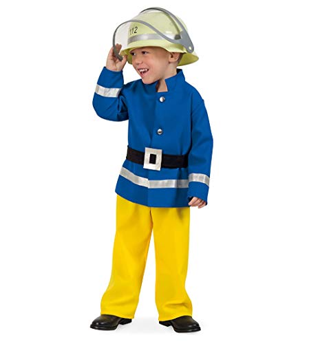 KarnevalsTeufel.de Kinderkostüm Feuerwehrmann - Feuerwehr kleiner Held (116) von KarnevalsTeufel.de