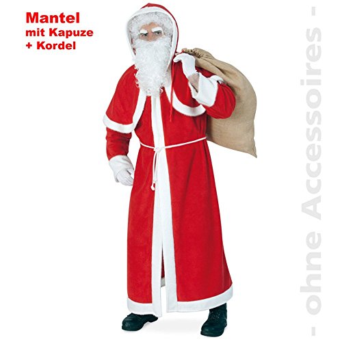 KarnevalsTeufel.de Nikolausmantel mit Kapuze und Kordel, Weihnachtsmann, Väterchen Frost, rot-weiß, Nikolaus-Kostüm KarnevalsTeufel.de Nikolausmantel mit Kapuze und Kordel, Weihnachtsmann, Väterchen Frost, rot-weiß, Nikolaus-Kostüm von KarnevalsTeufel.de