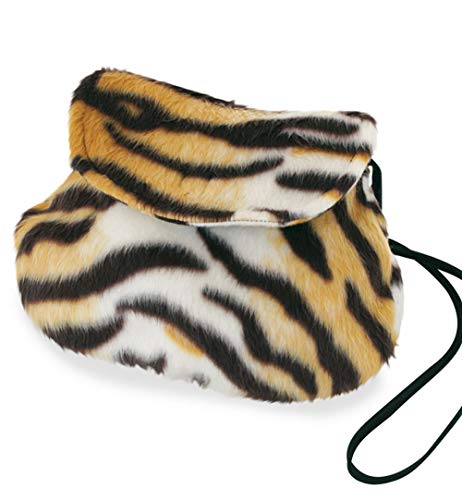 KarnevalsTeufel.de Plüschtasche, Verschiedene Designs, Umhängetasche, Tier-Prints, Accessoire, Ergänzung zu Ihrem Kostüm, Handtasche, Tasche, große Auswahl (Tiger) von KarnevalsTeufel.de