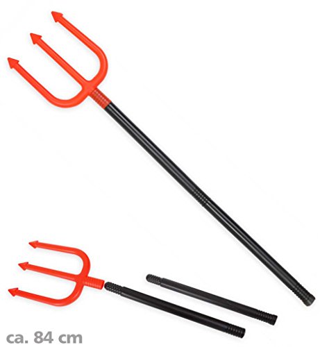 KarnevalsTeufel.de Teufelsdreizack schwarz rot Kunststoff ca. 84 cm Länge Kostümergänzung Dreizack Accessoire Teufel Satansgabel Hölle Devil Darkness Finsternis KarnevalsTeufel.de Teufelsdreizack schwarz rot Kunststoff ca. 84 cm Länge Kostümergänzung Dreizack Accessoire Teufel Satansgabel Hölle Devil Darkness Finsternis von KarnevalsTeufel.de