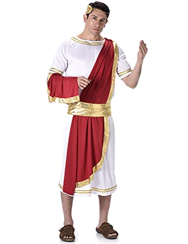 Karnival Costumes - Römischer Kaiser Kostüm für Herren Taille XL 46 -48" brust von Karnival Costumes