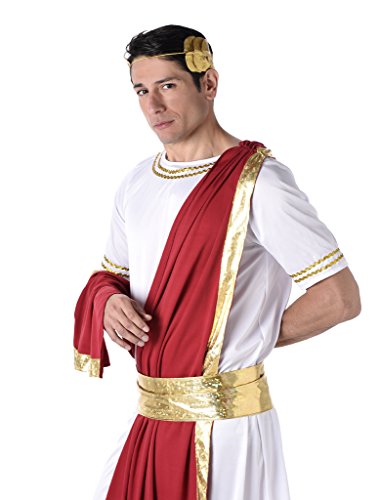 Roman Emperor Mens Fancy Dress Grecian Historic Caesar Toga Adult Costume Outfit M ( 38 - 40 ) von Karnival Costumes