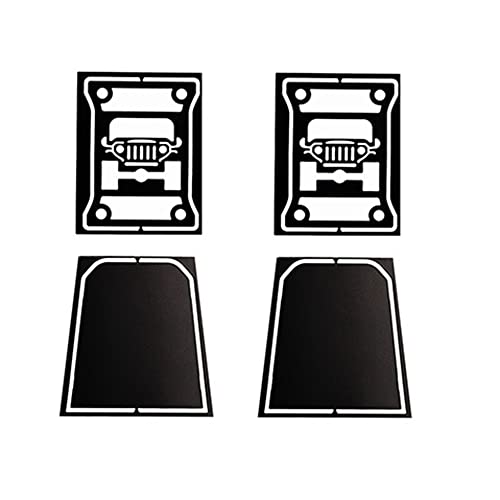 Karriter Metall-Rücklicht-Rücklicht-Abdeckung, dekoratives Stück für AXIAL SCX6 J1/6 RC Crawler Auto, Upgrade-Teile, 6 von Karriter