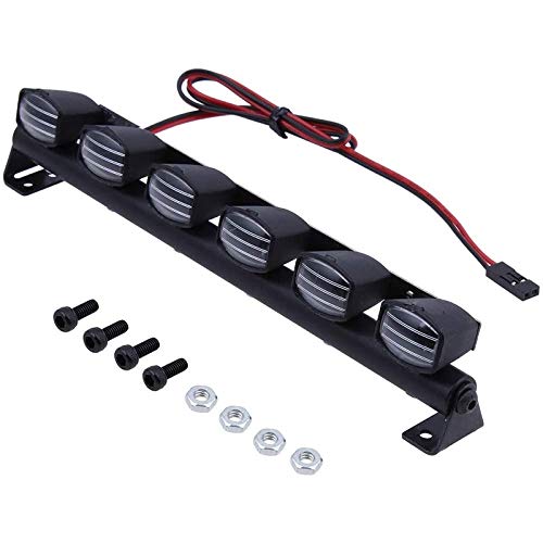 Karriter RC Auto Lichtleiste Kit 6 LEDs Karosserie Shell Dach für 1/10 RC Crawler Auto LKW Zubehör von Karriter