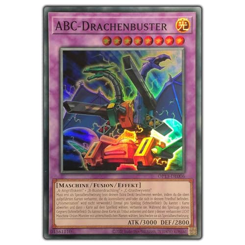 OP13-DE006 - ABC-Drachenbuster - Super Rare - Yugioh - mit Kartenvermittler Toploader von Kartenvermittler