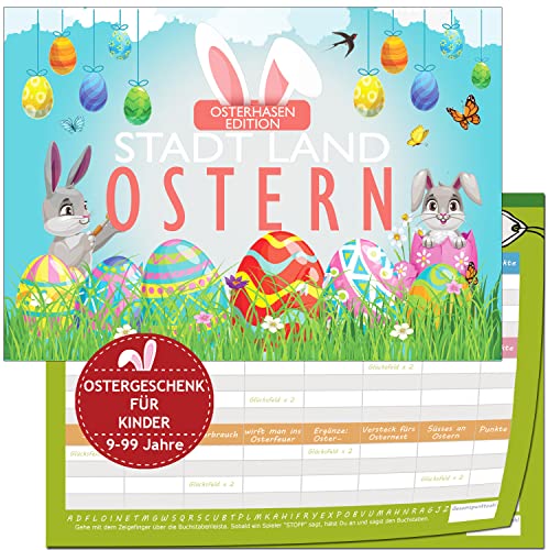 KARTENVERSAND24 Stadt Land Ostern Fluss Ostergeschenk Osterhase Geschenk Geschenkidee Teenager 10 11 12 13 14 15 Geschenke Mädchen Jungen KARTENVERSAND24 Stadt Land Ostern Fluss Ostergeschenk Osterhase Geschenk Geschenkidee Teenager 10 11 12 13 14 15 Geschenke Mädchen Jungen von KARTENVERSAND24