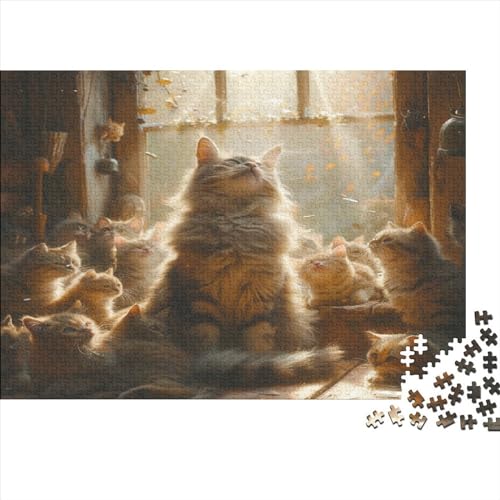 Kitten Puzzles 300 Teile Cat Erwachsene Lernspiel Family Challenging Games Geburtstag Wohnkultur Stress Relief Toy 300pcs (40x28cm) von Karumkok