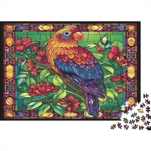Parrot Für Erwachsene 300 Teile Bird Puzzles Family Challenging Games Geburtstag Moderne Wohnkultur Lernspiel Stress Relief 300pcs (40x28cm) von Karumkok