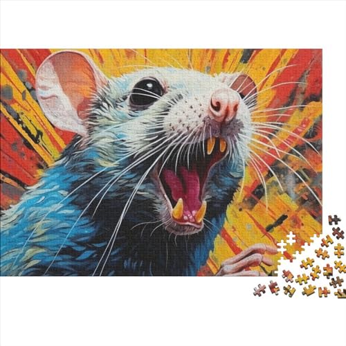 Rat Puzzle 300 Teile Mouse Erwachsene Family Challenging Games Lernspiel Geburtstag Moderne Wohnkultur Stress Relief 300pcs (40x28cm) von Karumkok