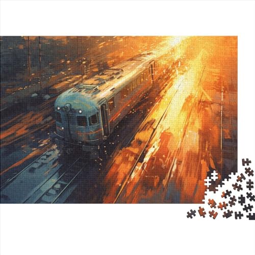 Steam Train 500 Teile Retro Means of Transportation Für Erwachsene Puzzles Family Challenging Games Geburtstag Lernspiel Home Decor Stress Relief Toy 500pcs (52x38cm) von Karumkok