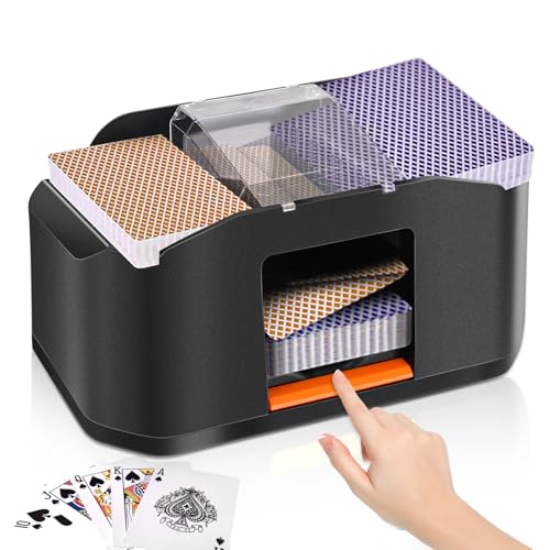 Kartenmischmaschine Elektrische Mischmaschine Karten fur 1–2 Decks Kartenmischer, Karten MischgeräT mit 2000mah Wiederaufladbarem Akku, Kartenmischmaschine Manuell fur Kartenspiele, Poker, Blackjack Kartenmischmaschine Elektrische Mischmaschine Karten fur 1–2 Decks Kartenmischer, Karten MischgeräT mit 2000mah Wiederaufladbarem Akku, Kartenmischmaschine Manuell fur Kartenspiele, Poker, Blackjack von Kasanni