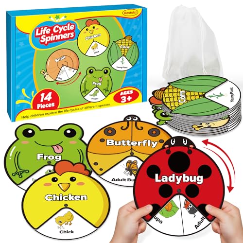 Kasfalci - Lebenszyklus-Spielzeug für Kinder, Insekten, Katarine, Schmetterling, Froschkaulquappe, Montessori-Lern- und Lernspielzeug, Vorschul-Lernaktivitäten für Kinder Kasfalci - Lebenszyklus-Spielzeug für Kinder, Insekten, Katarine, Schmetterling, Froschkaulquappe, Montessori-Lern- und Lernspielzeug, Vorschul-Lernaktivitäten für Kinder von Kasfalci