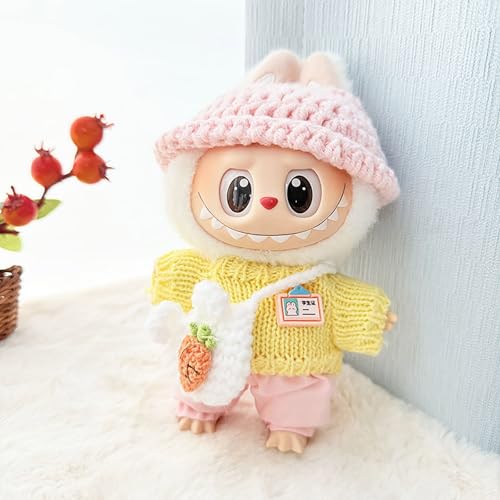 Kleidung Kompatibel mit Labubu Puppen, Clothing, Kleidung Outfit für die 17 cm Mini Plüsch Puppen Plüschpuppe von Kashyke