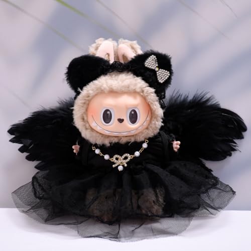 Kleidung Kompatibel mit Labubu Puppen, Clothing, Kleidung Outfit für die 17 cm Mini Plüsch Puppen Plüschpuppe von Kashyke