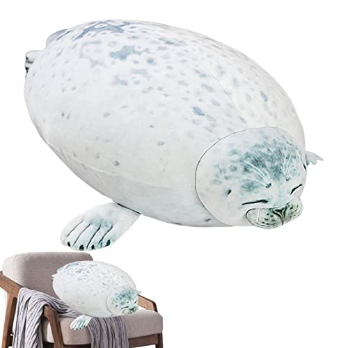 Kasmole 40 cm Plüschkissen Robbe – Plüschtier Robbe Kissen – niedliches Plüschkissen – niedliches weiches Plüsch-Spielzeug für Kinder/Familie/Freunde, Weiß Kasmole 40 cm Plüschkissen Robbe – Plüschtier Robbe Kissen – niedliches Plüschkissen – niedliches weiches Plüsch-Spielzeug für Kinder/Familie/Freunde, Weiß von Kasmole
