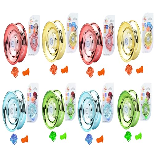 Kasmole 8 STÜCK Responsive - JoJo Responsive Anfänger - Professionelles Für Kinder Und Anfänger - Professionelles Pro Aus Aluminiumlegierung | Für Seiten Tricks von Kasmole