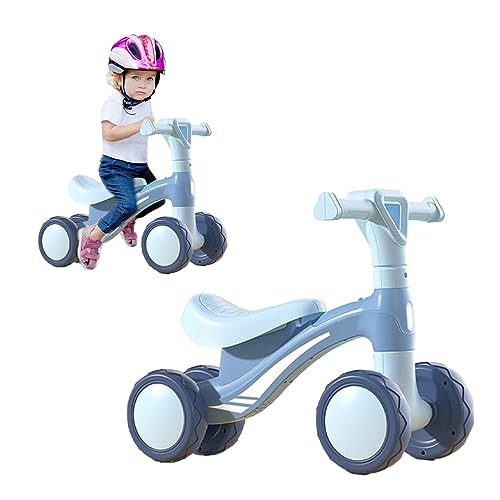 Laufradspielzeug,Weiches und rundes Kleinkinderfahrrad mit 4 Rädern | Kleinkind-Aufsitzspielzeug und Kletterspielzeug für den Innenbereich für 1–6 Jahre alte Jungen und Mädchen, Kasmole von Kasmole