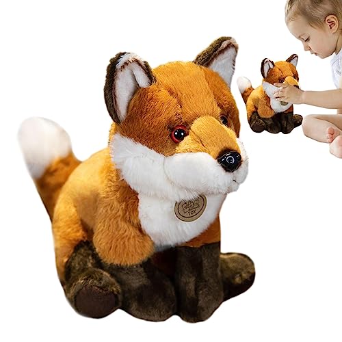 Plüschtier Fuchs | Plüschtier Realistisches Tier, Rotfuchs aus weichem Plüsch, kuschelig, realistisch, weich, flauschig, rot, Foxy, Dekokissen Plüschtier Fuchs | Plüschtier Realistisches Tier, Rotfuchs aus weichem Plüsch, kuschelig, realistisch, weich, flauschig, rot, Foxy, Dekokissen von Kasmole