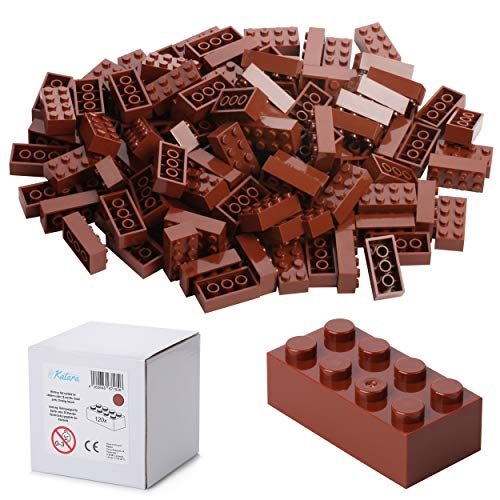 120 Bausteine 4x2, Kompatibel Zu Allen Anderen Herstellern, In Vielen Farben Erhältlich – Braun von Katara