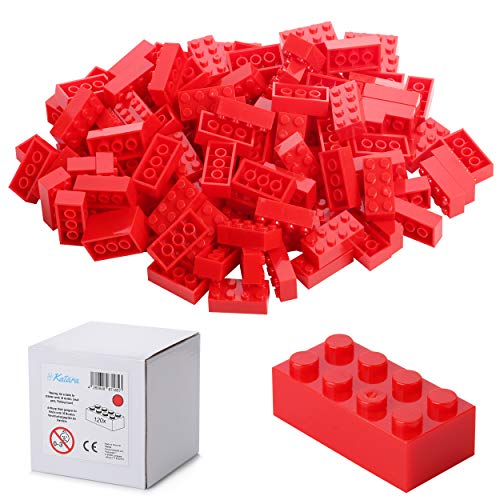 120 Bausteine 4x2, Kompatibel Zu Allen Anderen Herstellern, In Vielen Farben Erhältlich - Rot von Katara