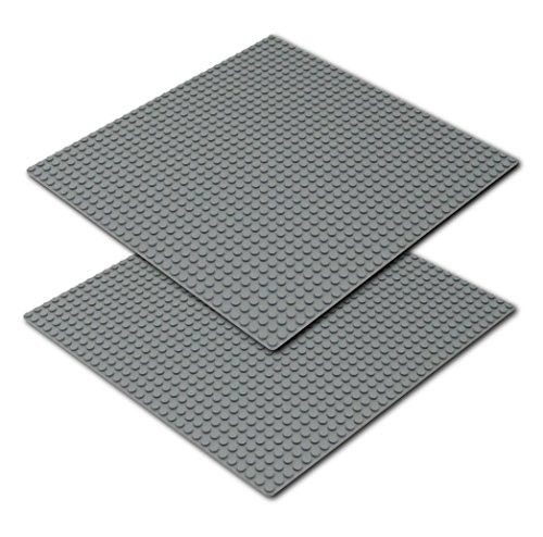 Katara 1672 - Bauplatte 2er Set 25,5 cm x 25,5cm / 32 x 32 Pins, Kompatibel Lego, Sluban, Papimax, Q-Bricks, Hellgrau Katara 1672 - Bauplatte 2er Set 25,5 cm x 25,5cm / 32 x 32 Pins, Kompatibel Lego, Sluban, Papimax, Q-Bricks, Hellgrau von Katara