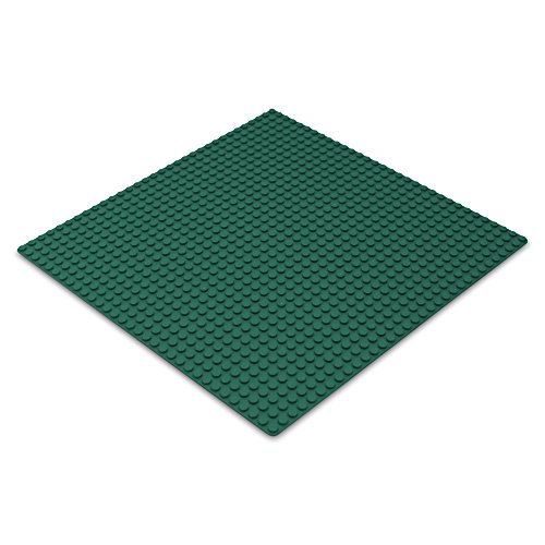 Katara 1672 - Platte Bauplatte 100% Kompatibel Lego, Sluban, Papimax, Q-Bricks, 25,5cm x 25,5cm / 32x32 Pins, Dunkelgrün von Katara
