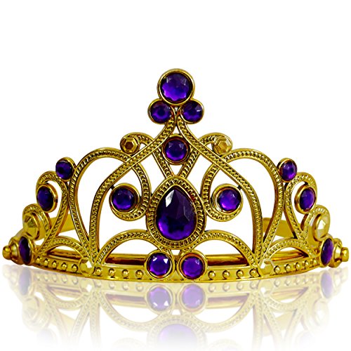 Katara 1682 - Prinzessin Diadem Krone, Verkleidung Kostüm, Fasching Karneval, Haarspange, Gold/Lila Katara 1682 - Prinzessin Diadem Krone, Verkleidung Kostüm, Fasching Karneval, Haarspange, Gold/Lila von Katara