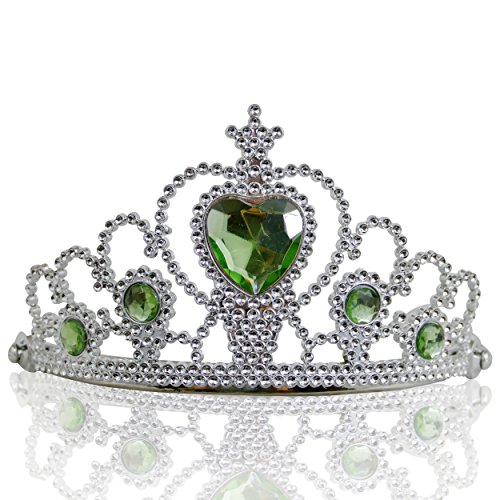 Katara 1682 - Prinzessin Diadem Krone, Verkleidung Kostüm, Fasching Karneval, Haarspange, Silber/Hellgrün Katara 1682 - Prinzessin Diadem Krone, Verkleidung Kostüm, Fasching Karneval, Haarspange, Silber/Hellgrün von Katara
