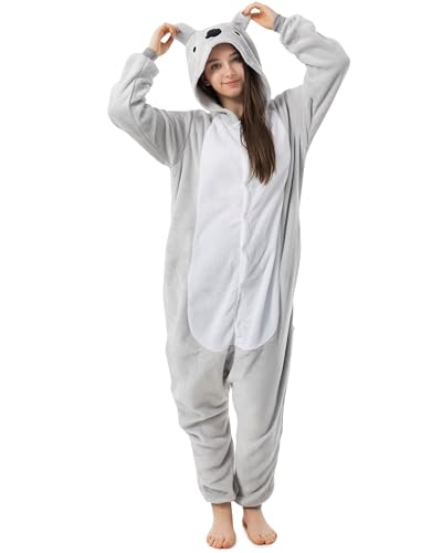 Katara 1744 - Koala Kostüm-Anzug Onesie/Jumpsuit Einteiler Body für Erwachsene Damen Herren als Pyjama oder Schlafanzug Unisex - viele Verschiedene Tiere von Katara