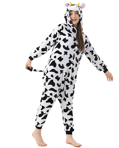Katara 1744 - Kuh Kostüm-Anzug Onesie/Jumpsuit Einteiler Body für Erwachsene Damen Herren als Pyjama oder Schlafanzug Unisex - viele Verschiedene Tiere Katara 1744 - Kuh Kostüm-Anzug Onesie/Jumpsuit Einteiler Body für Erwachsene Damen Herren als Pyjama oder Schlafanzug Unisex - viele Verschiedene Tiere von Katara