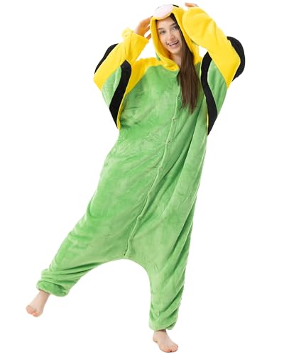 Katara 1744 - Wellensittich Kostüm-Anzug Onesie/Jumpsuit Einteiler Body für Erwachsene Damen Herren als Pyjama oder Schlafanzug Unisex - viele Verschiedene Tiere Katara 1744 - Wellensittich Kostüm-Anzug Onesie/Jumpsuit Einteiler Body für Erwachsene Damen Herren als Pyjama oder Schlafanzug Unisex - viele Verschiedene Tiere von Katara