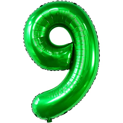 KatchOn, Luftballon 9 Grün XXL - 40 Zoll, Grün Geburtstag Zahlen Luftballon 9 | Grün Folienballon 9 für Junge Geburtstagsparty Deko, Mädchen Geburtstagsdeko, Hochzeit, Jubiläumsparty Deko KatchOn, Luftballon 9 Grün XXL - 40 Zoll, Grün Geburtstag Zahlen Luftballon 9 | Grün Folienballon 9 für Junge Geburtstagsparty Deko, Mädchen Geburtstagsdeko, Hochzeit, Jubiläumsparty Deko von KatchOn