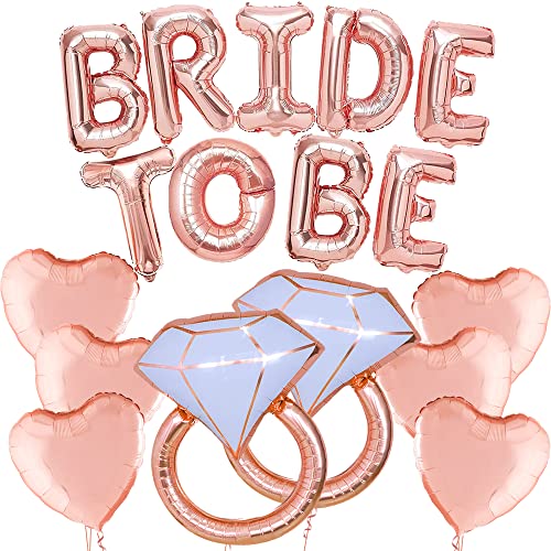 KatchOn, Roségoldene „Bride To Be“-Luftballons – 17er-Pack | Dekorationen für die zukünftige Braut | Brautballons für Bachelorette-Party-Dekorationen | Brautparty-Luftballons für roségoldene Brautpa KatchOn, Roségoldene „Bride To Be“-Luftballons – 17er-Pack | Dekorationen für die zukünftige Braut | Brautballons für Bachelorette-Party-Dekorationen | Brautparty-Luftballons für roségoldene Brautpa von KatchOn