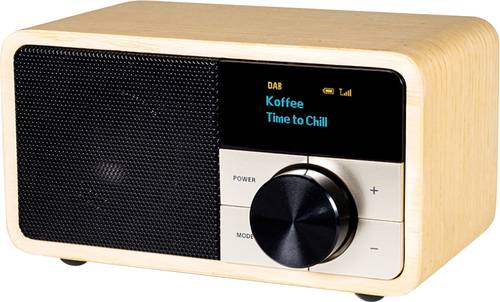 Kathrein DAB+ 1 mini Tischradio DAB+, UKW Bluetooth® Holz (hell) von Kathrein