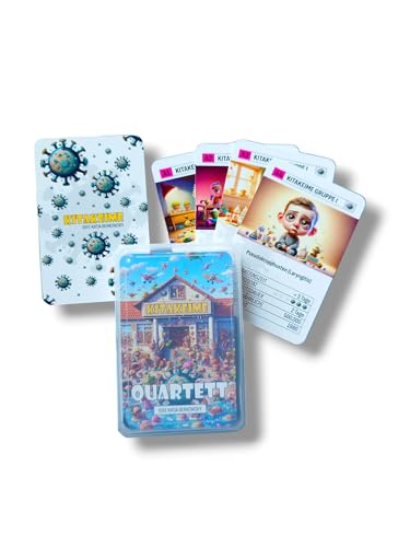ZYZYZK Katja Berkowsky Quartett Kartenspiel Kitakeime - Kartenspiel, 36+ Jahre, Handgemacht, Unisex, Kind, Deutsch von ZYZYZK