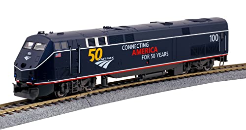 Kato USA Model Train Products HO GE P42 Amtrak Midnight Blue #100 w/ 50th Anniversary Logo (37-6113) Kato USA Model Train Products HO GE P42 Amtrak Midnight Blue #100 w/ 50th Anniversary Logo (37-6113) von Kato