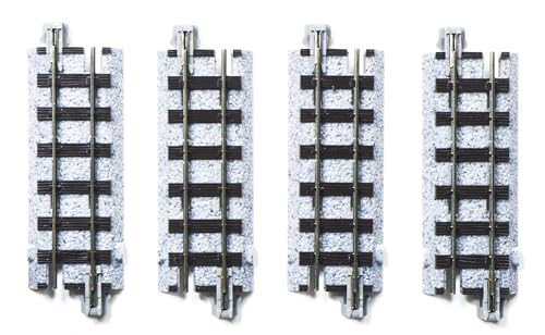 KATO Narrow Gauge Unitrack Straight Track 2.4" (62mm), 4 Stück, 52-140 Modelleisenbahnbedarf von Kato