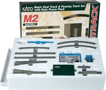 Kato-Unitrack 20-581-1 - Spur N Master-Set M2 Einfaches Gleisoval mit PowerPack (Trafo) von Kato