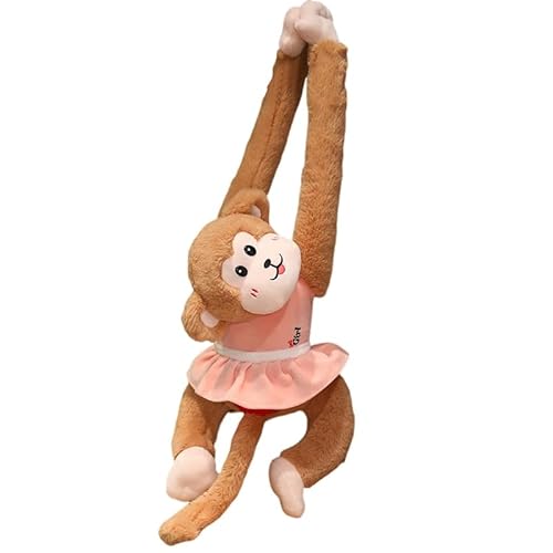 Katutude Hängender Plüschaffe Hängender AFFE Plüschtier Langarm Hängender AFFE Kuscheltiere Gibbon Plüsch weiches Plüschtier Geschenk für Kinder 60 cm von Katutude