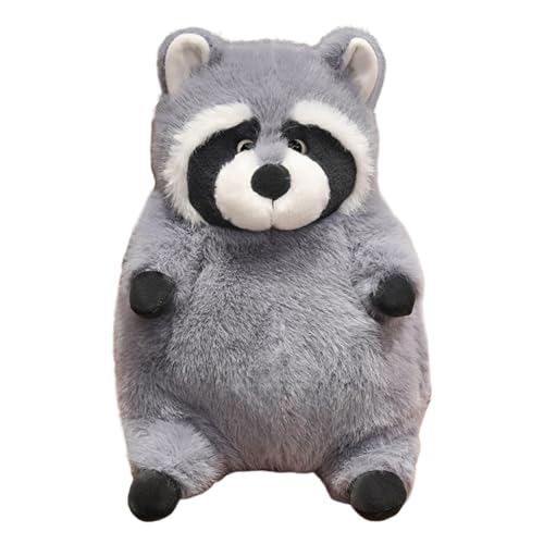 Katutude Kawaii Waschbär Plüschtier 22 cm groß süß flauschig Waschbär Plüschtier weicher Waschbär Kuscheltiere Kissen Plüschpuppe Geschenke für Kinder Freundin von Katutude