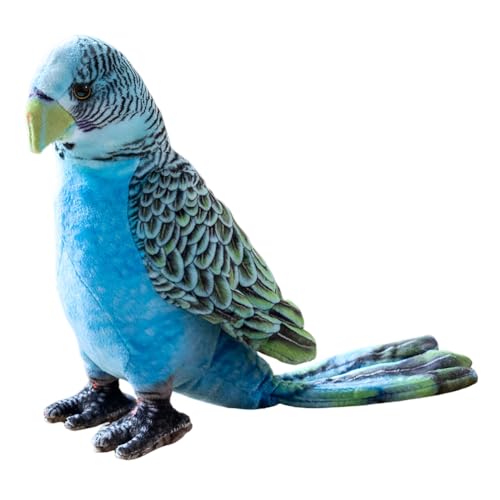 Katutude Papagei Plüschtier Stofftier Papagei Plüsch Simulation Vogel Plüschtier süßes weiches Plüschtier Papagei Tiere Plüschpuppe Geschenke für Mädchen Jungen Kinder von Katutude