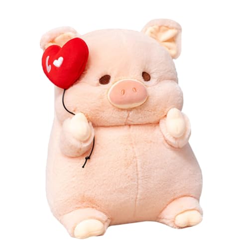 Katutude Süßes Schweinchen-Plüschtier 20 cm rosa Schweinchen-Plüschtier weiches Stofftier Kissen Kawaii-Kuscheltiere Puppe weiches gefülltes Plüschkissen Raumdekoration Geschenk für Kind von Katutude