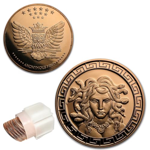 Katy Craig 10 x 28,3 g Kupfer Runde Medusa Griechische Mythologie 999 Feinbarren Lieferung in Dose Katy Craig 10 x 28,3 g Kupfer Runde Medusa Griechische Mythologie 999 Feinbarren Lieferung in Dose von Katy Craig