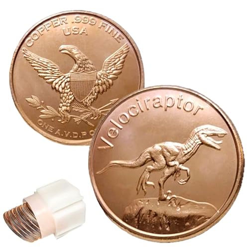 Katy Craig 10 x 28,3 g Kupfer runde Velociraptor Dinosaurier 999 feine Edelbarren Lieferung in Wanne Katy Craig 10 x 28,3 g Kupfer runde Velociraptor Dinosaurier 999 feine Edelbarren Lieferung in Wanne von Katy Craig