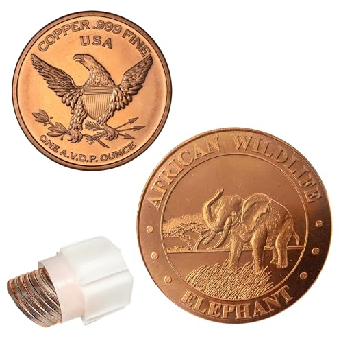 Katy Craig 10 x 28,3 g Kupfer runde afrikanische Wildtiere Elefant 999 feines Edelbarren Lieferung in Wanne Katy Craig 10 x 28,3 g Kupfer runde afrikanische Wildtiere Elefant 999 feines Edelbarren Lieferung in Wanne von Katy Craig